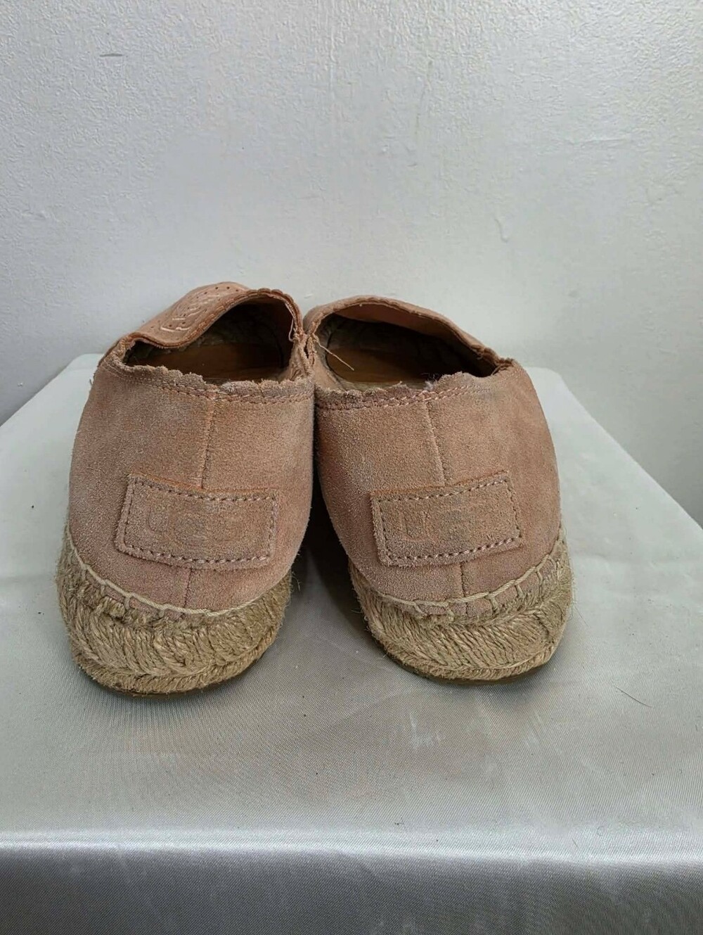 UGG Heidi Pink Suede Espadrille Flats Women's Slip On Shoes Size 11US - Picture 8 of 13